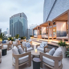 Collection de mobilier d'extérieur d'hôtel de luxe inspirée par un designer pour patio et terrasse