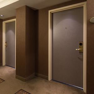 Porte de chambre à coucher en bois d'hôtel ignifuge