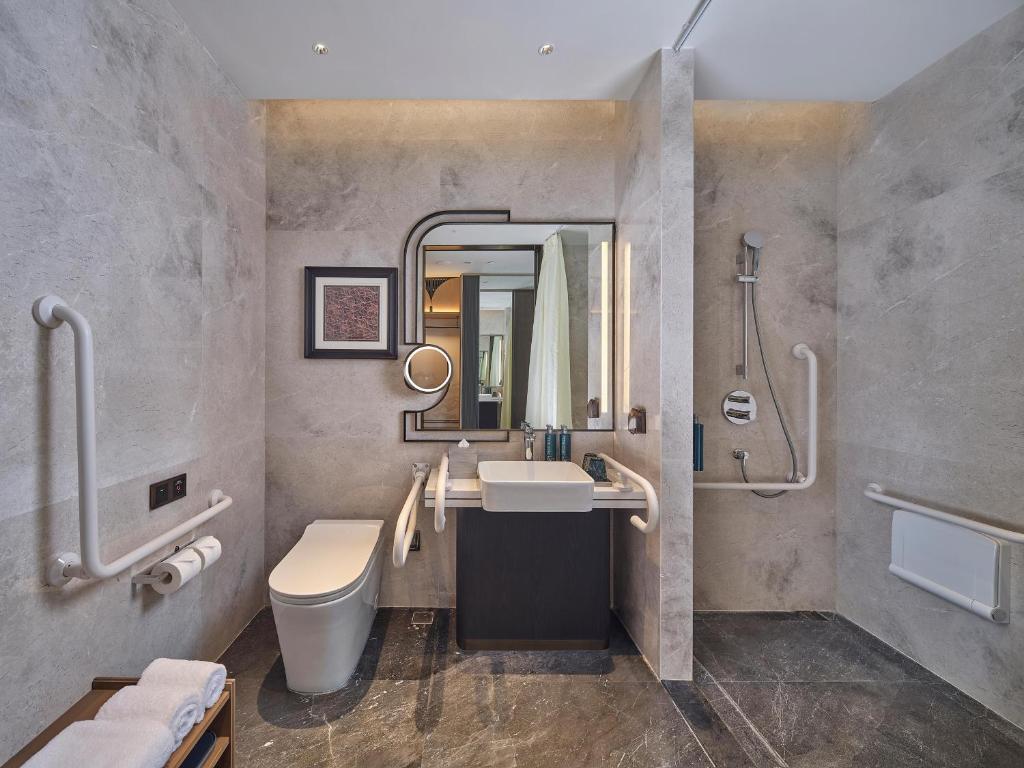 salle de bain d'h&ocirc;tel