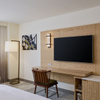 Meubles de chambre d'hôtel intégrés avec armoire et tête de lit