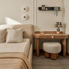 Bureau d'écriture en bois de forme incurvée de suite d'hôtel moderne