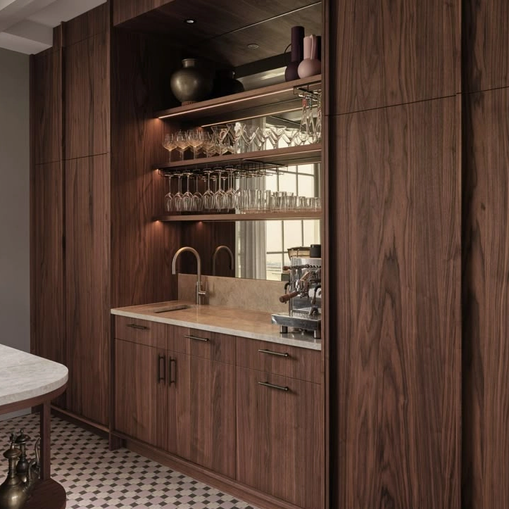 Dernier meuble de mini-bar d'hôtel de conception pour chambre d'amis