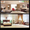 Ensemble de chambre à coucher de meubles de chambre à coucher d'hôtel en bois personnalisé moderne (HY-027)
