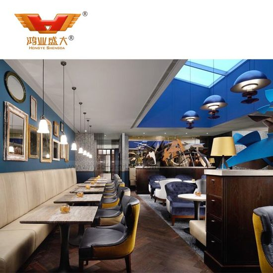 Meubles de restaurant d'hôtel en bois modernes de luxe en gros