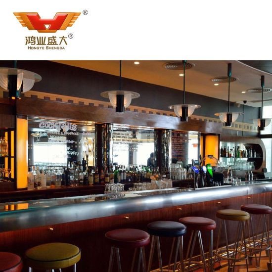 Meubles commerciaux personnalisés de restaurant et de bar à haute brillance
