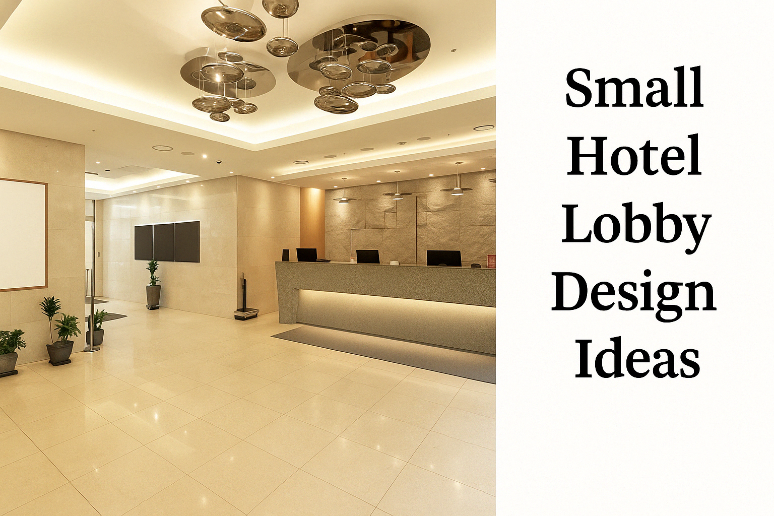 Id&eacute;es de conception de lobby de petit h&ocirc;tel