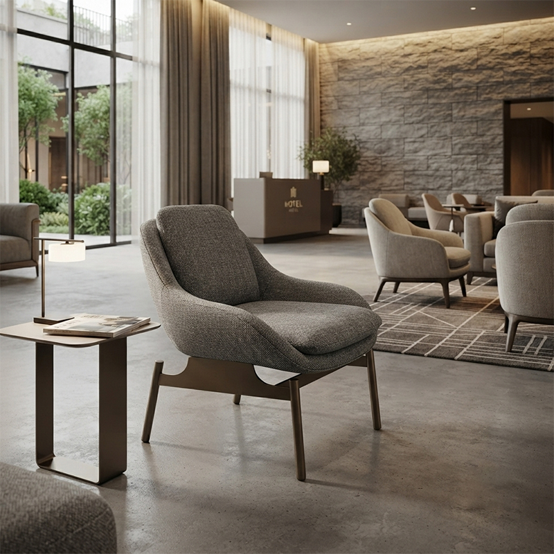 Chaises longues de luxe pour meubles de hall d'hôtel