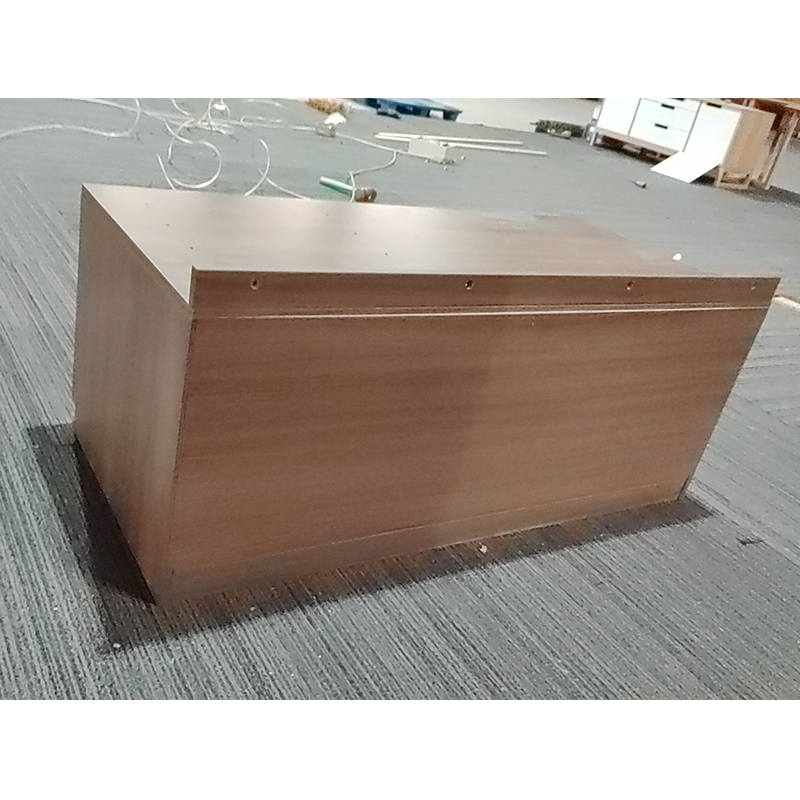 Banc à bagages d'hôtel en bois avec rangement