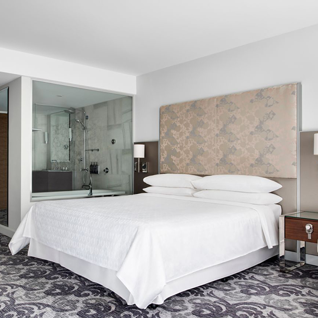 Chambre d'hospitalité meubles amples chambre d'hôtel lit Queen/King Size