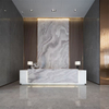 Service à guichet unique de meubles décoratifs en pierre frittée d'hôtel pour l'intérieur