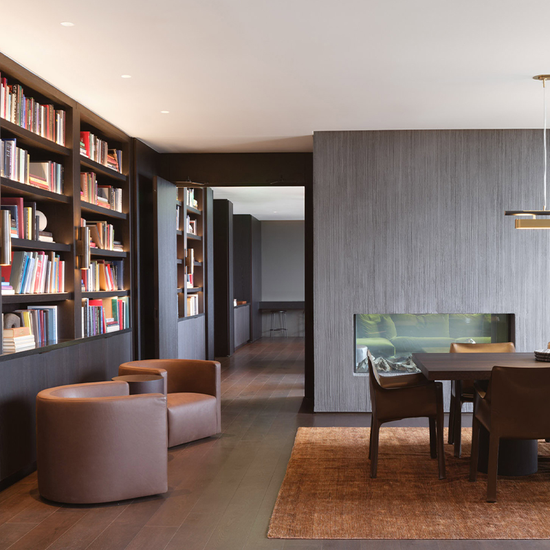 Mobilier d'appartement de luxe moderne, solutions de vie et de restauration