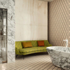 Meubles de luxe de vanité de salle de bains d'hôtel de style italien