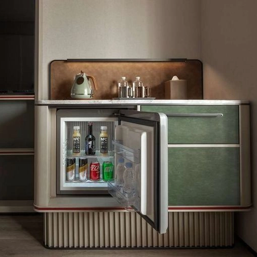 Dernier meuble de mini-bar d'hôtel de conception pour chambre d'amis